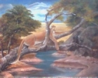 Artist Original Oil Painting - Cougar - IN PRIVATE COLLECTION